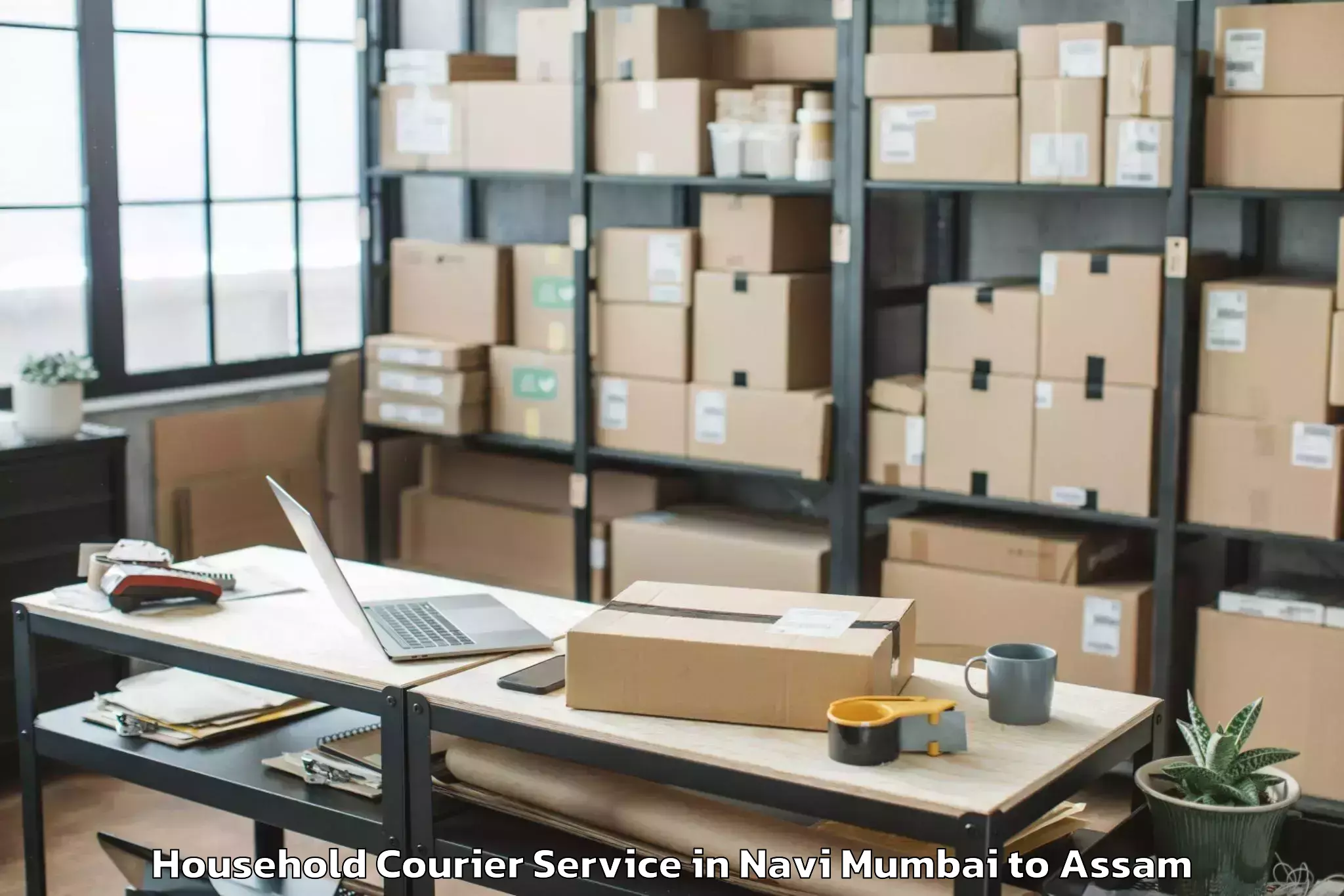 Professional Navi Mumbai to Kumbhirgram Airport Ixs Household Courier